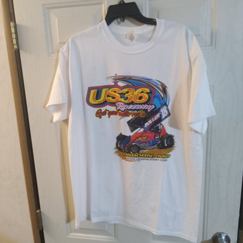 Gildan US 36 Raceway Osborn Missouri Men's SS T Shirt L NWOT